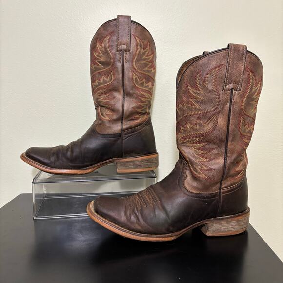 Nocona Boots Shoes - Nocona 4501 Women’s Cowboy Boots Size 8 Brown Leather Western Made in Mexico